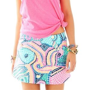 Lilly Pulitzer Madison Skort in Tile Wave Multi Style Size S